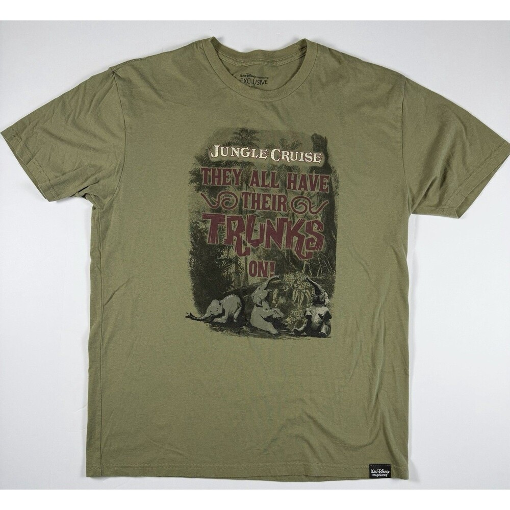Walt Disney Imagineering WDI Jungle Cruise Trunks On T-Shirt Exclusive Rare XL